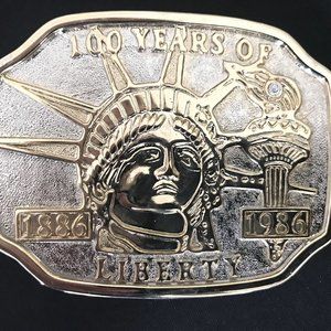 Belt Buckle 100 Years Statue Of Liberty